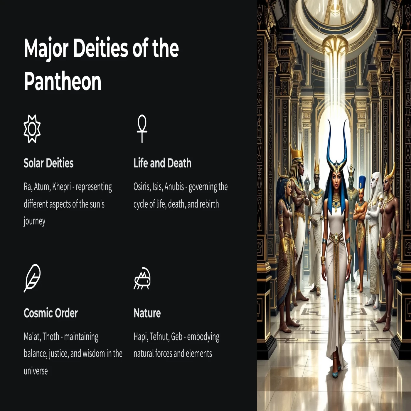 Major Deities of the Pantheon