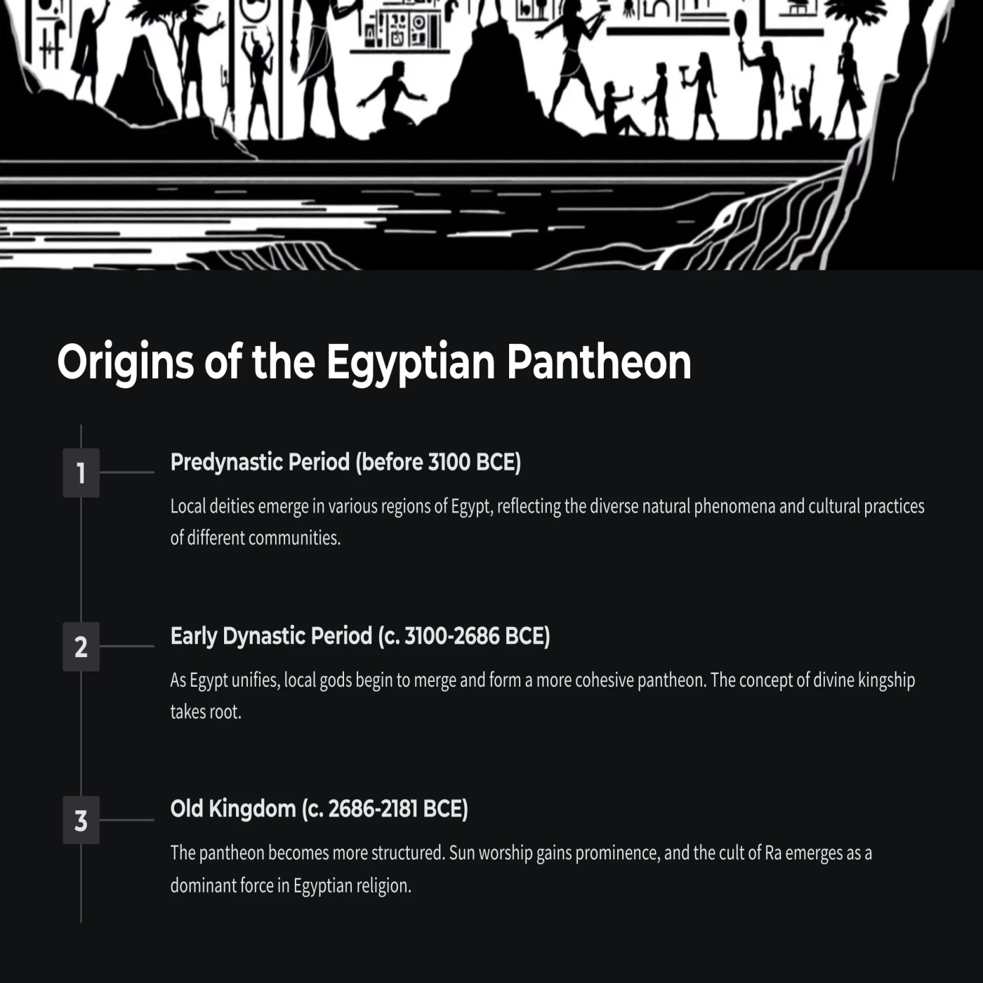 Origins of the Egyptian Patheon